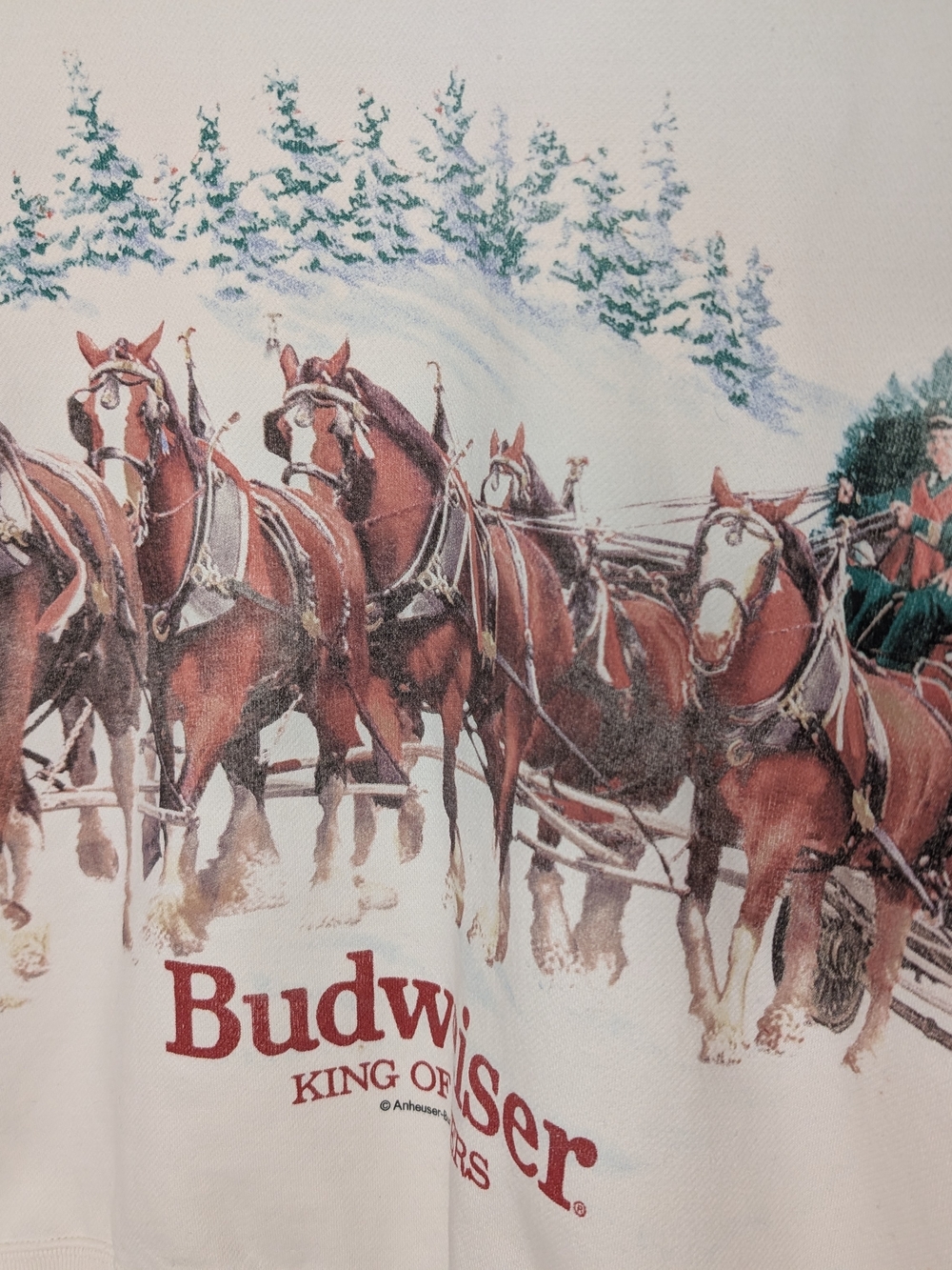 Abercrombie & Fitch Oversized Budweiser Clydesdale Holiday Graphic - Picture 3 of 16